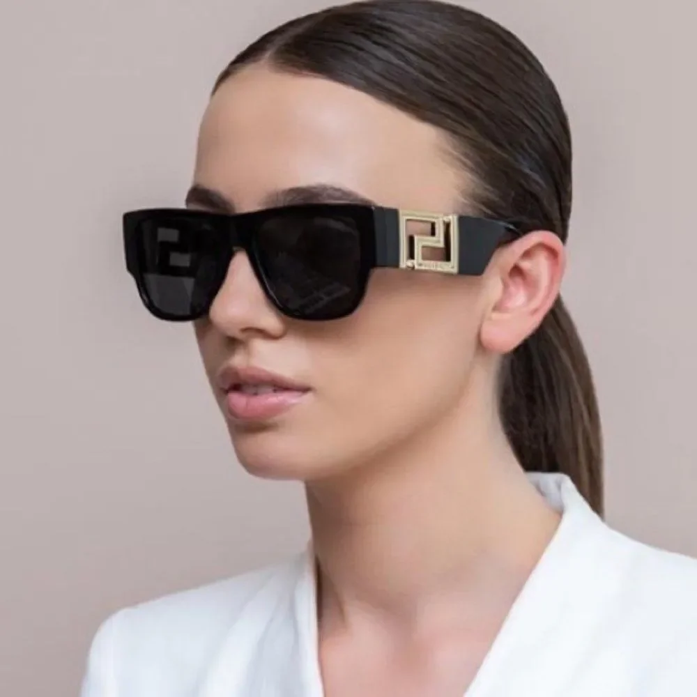 NEW Versace VE4403 GB1/87 Black Grey Square Unisex Sunglasses
